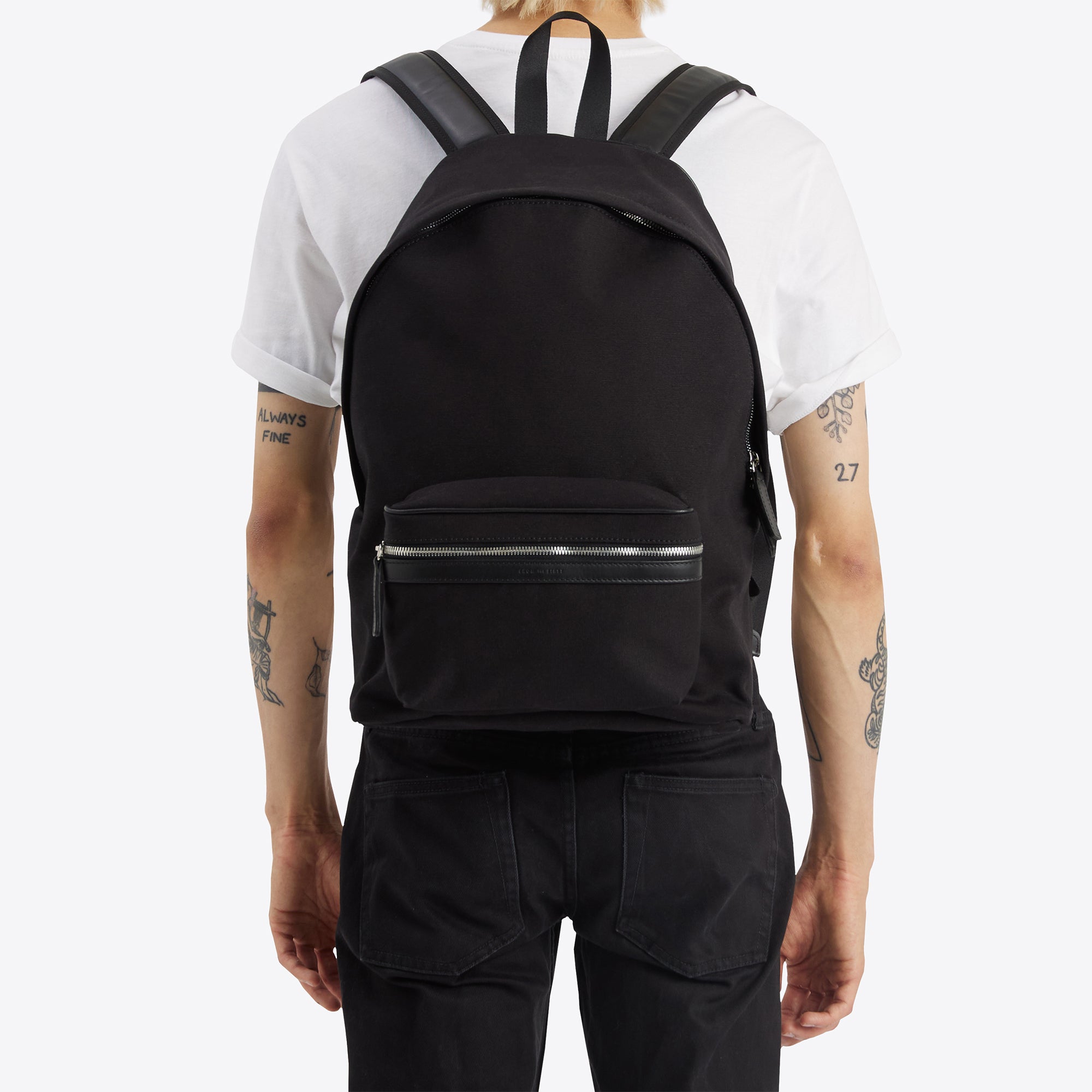black canvas laptop backpack Signature Backpack