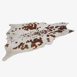 Natural Cowhide Leather Rug (53in x 49in)