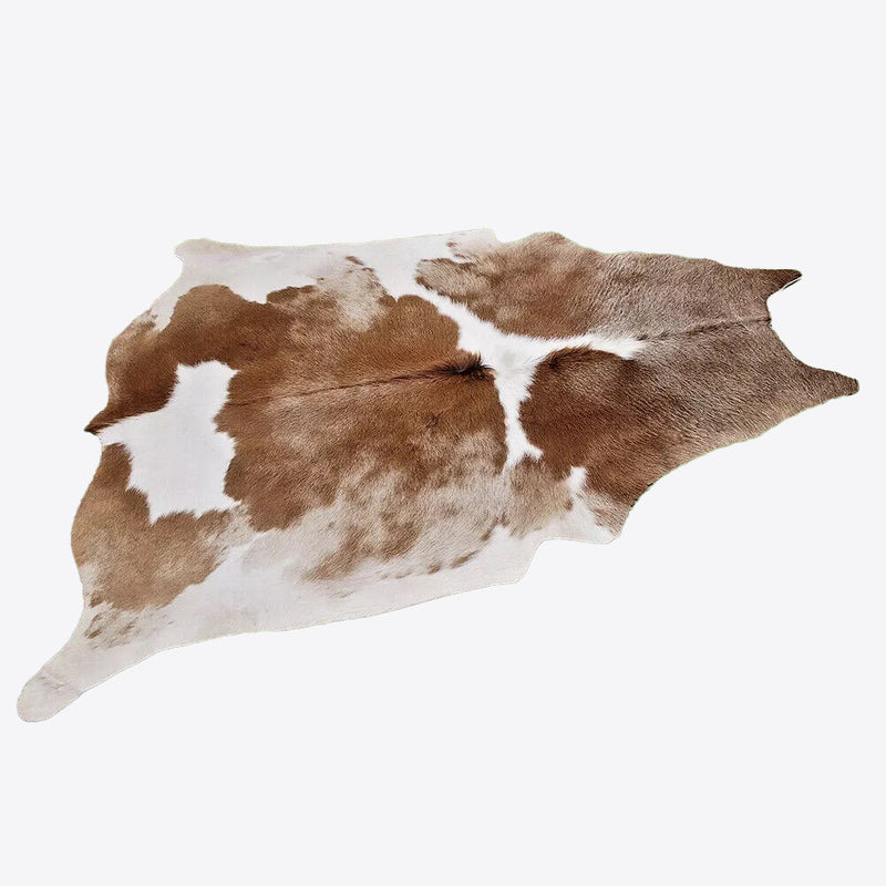 Natural Cowhide Leather Rug (60in x 57in)