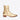 Luca 40mm Side Zip Boots - Gold Leather
