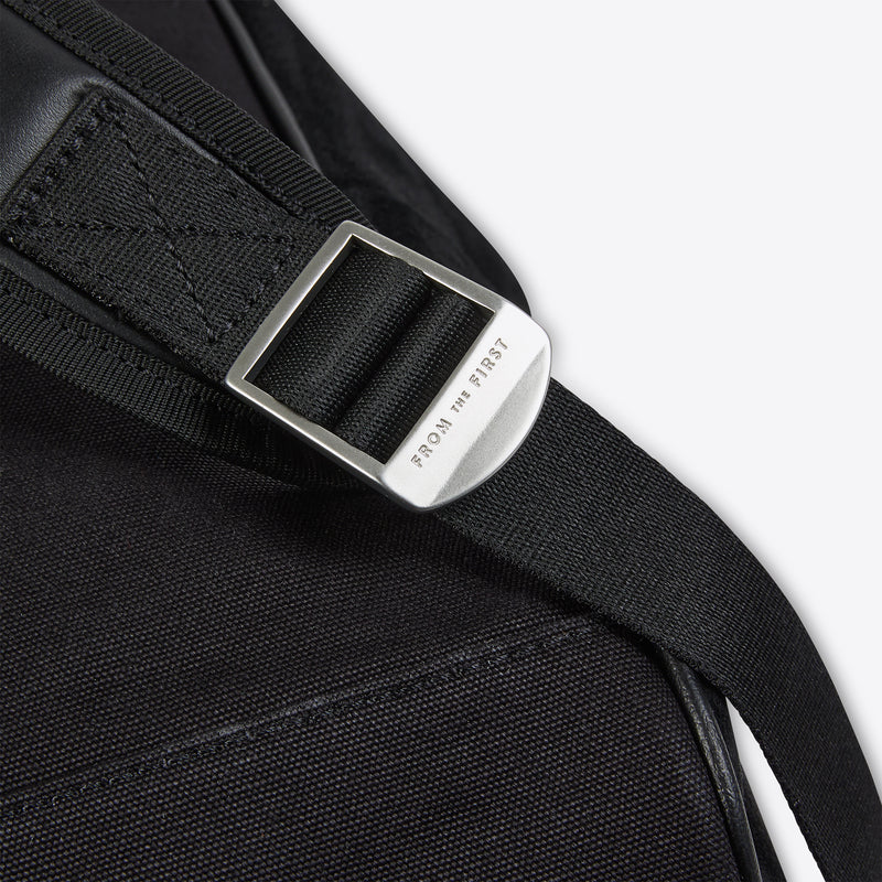 Signature Backpack - Black Suede – FROMTHEFIRST