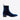 Luca 40mm Side Zip Boots - Navy Blue Velvet