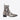 Luca 40mm Side Zip Boots - Grey Snake-Effect Leather