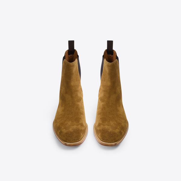 Marco 40mm Chelsea Boot - Ochre Suede