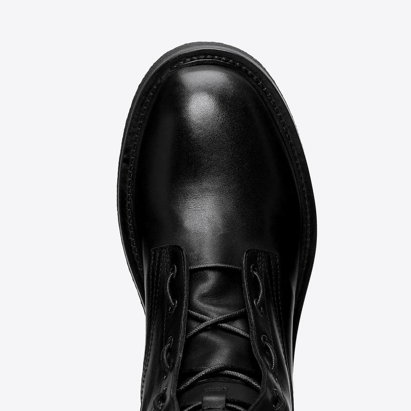 Lorenzo Combat Boot - Black Leather