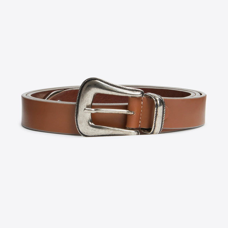 Western Belt - Brown Leather