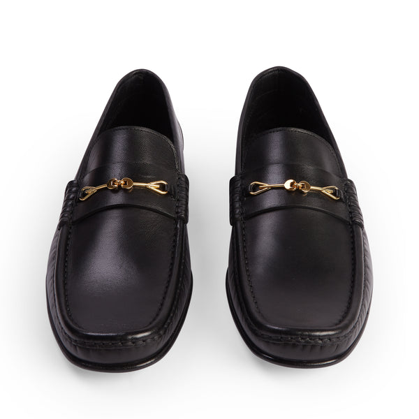 Salvatore Snaffle Loafer - Black Leather
