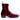 Luca 40mm Side Zip Boot - Burgundy Red Velvet
