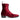 Luca 40mm Side Zip Boot - Burgundy Red Velvet
