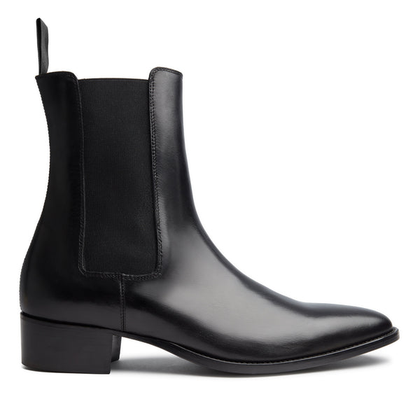 Marco 40mm Chelsea Boot - Black Leather