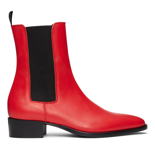 Marco 40mm Chelsea Boot - Red Leather